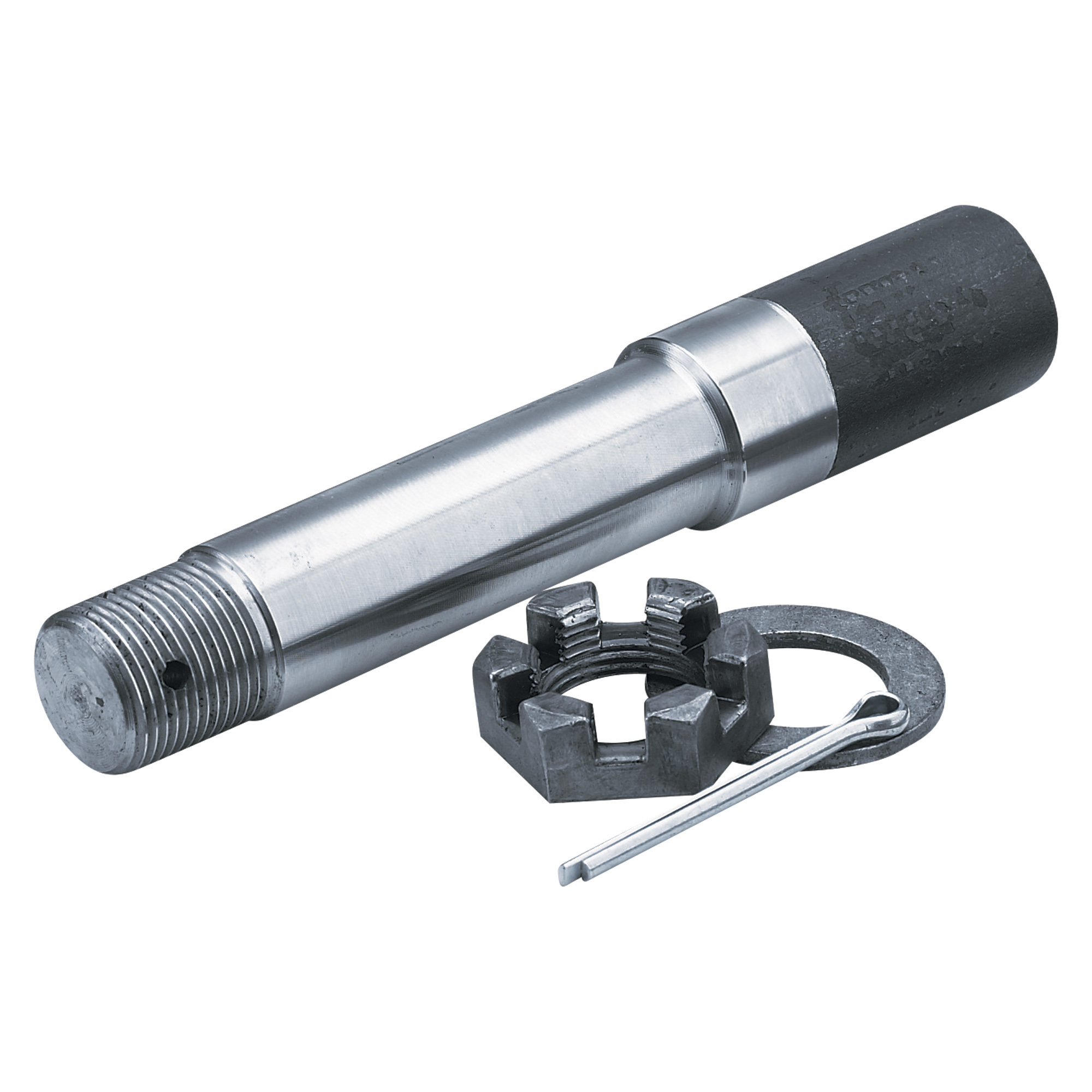 Ultra-Tow Trailer Axle Spindle, 2in. Round, 7in.L, Single
